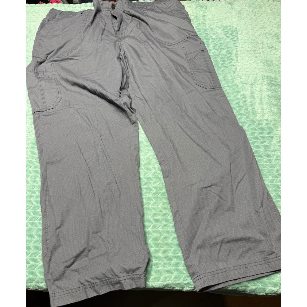 Carhartt Cargo Scrub Pants Grey Ripstop Elastic Waist Utility 2XL Regular